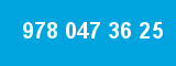 978 047 36 25 978 047 36 25